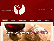 Tablet Screenshot of firstchristianparis.org